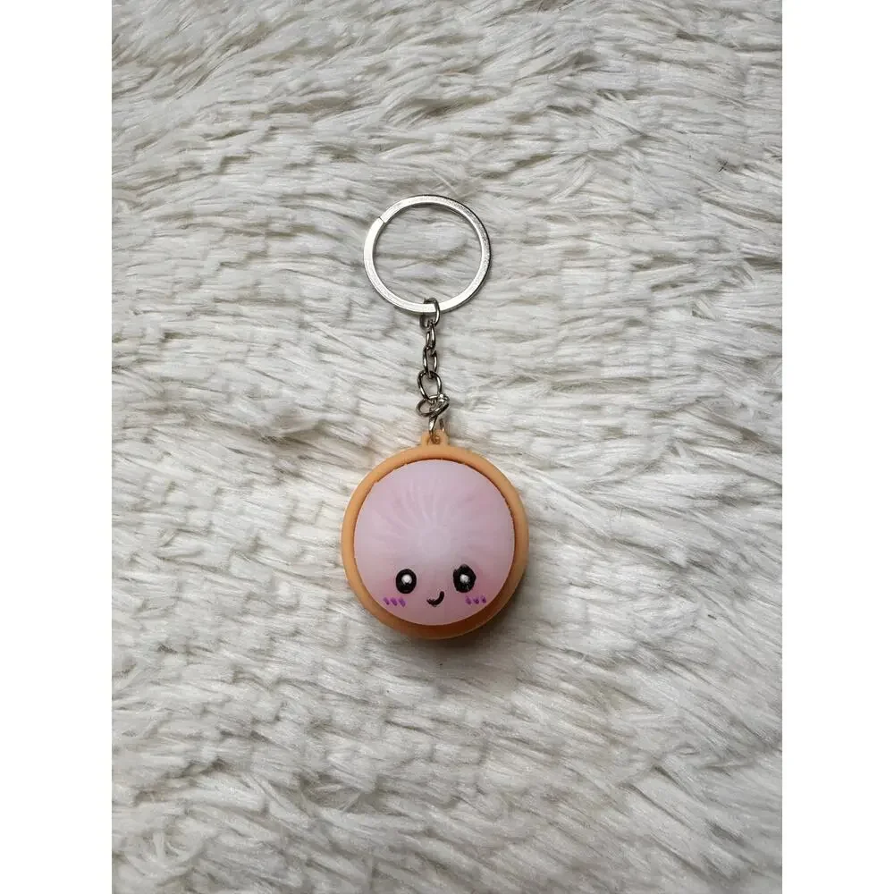 Dumpling clicker light up changing colors keychain fidgeting toy stress relief